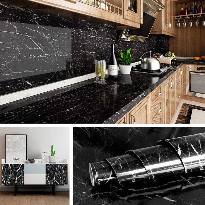 Self Adhesive Marble Sheet for Stylish Home Transformations - Waterproof - KITMART